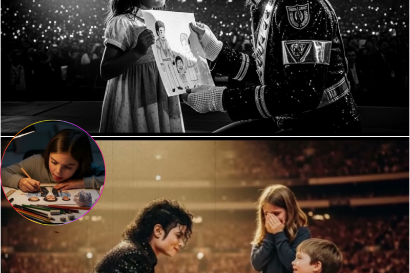 Shy Girl Handed Michael Jackson a Drawing — He STOPPED 80,000 Person Concert For Her
