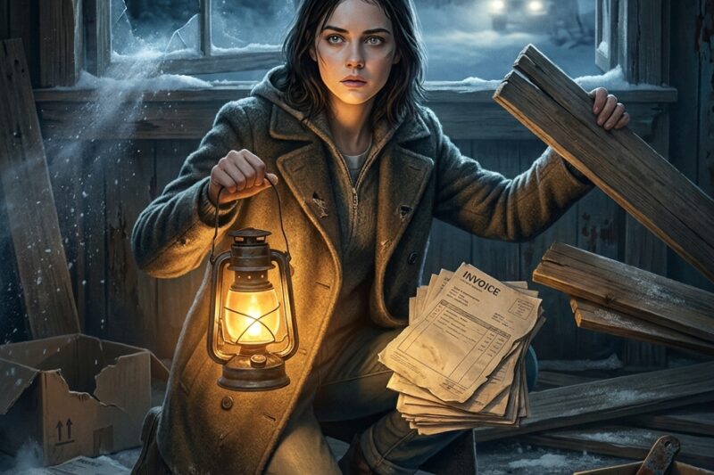 They Locked the Illegitimate Daughter in a Run-Down Sawmill Deep in the Freezing Woods — No One Knew She Had Quietly Collected Every Fake Invoice Beneath the Floorboards to Prepare a Million-Dollar Punishment
