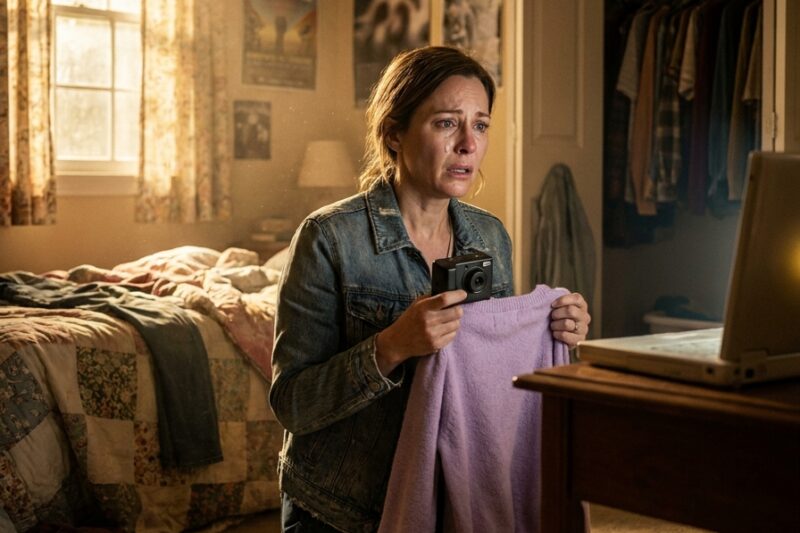 While cleaning the room of her missing child, the mother was stunned to find a hidden camera in the wardrobe.