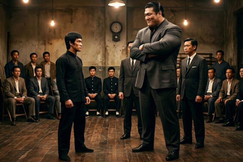 500lb Gangster Tried To Humiliate Bruce Lee — He Didn’t Know It Was Bruce — 7 Seconds Later, Brutal