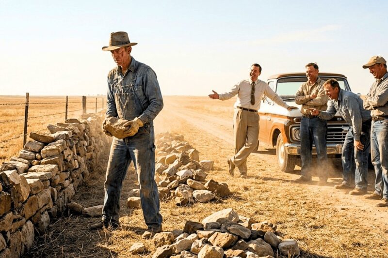 Every Farmer Threw Away the Rocks — He Built a Wall That Stopped the Wind and Doubled His Yield