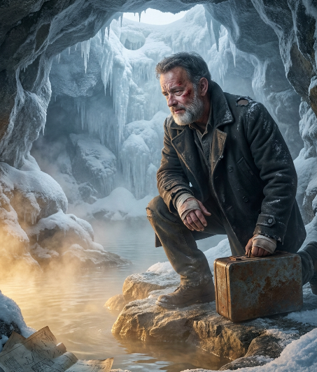 Homeless Man Herded Up a Barren Mountain Amidst a Record-Breaking Icestorm — Instead of Freezing to Death, He Accidentally Discovered the Only Hot Spring, Causing Major Corporations to Bring Suitcases of Cash and Beg to Buy It.