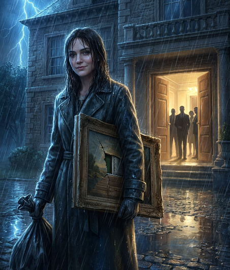 Thrown Out with a Torn Painting, She Smiled Quietly Because the Real Will Was Hidden Inside