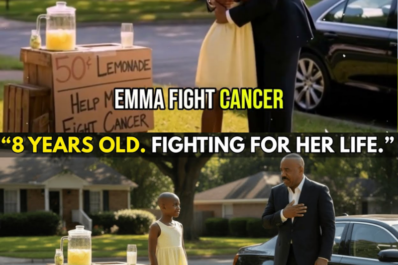 An 8-year-old girl sells lemonade to pay for her chemotherapy ,then Steve Harvey changes her destiny