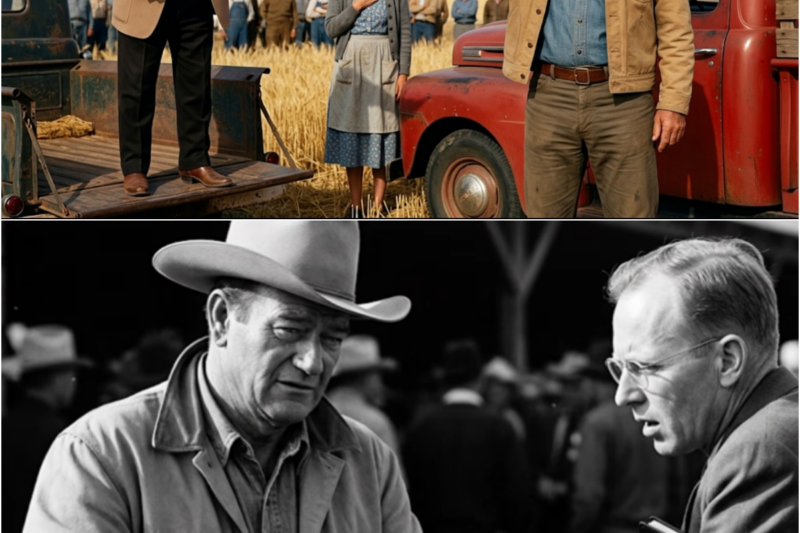 John Wayne Walked Into A Widow’s Farm Auction In Texas 1958 — Then He Outbid The Bank