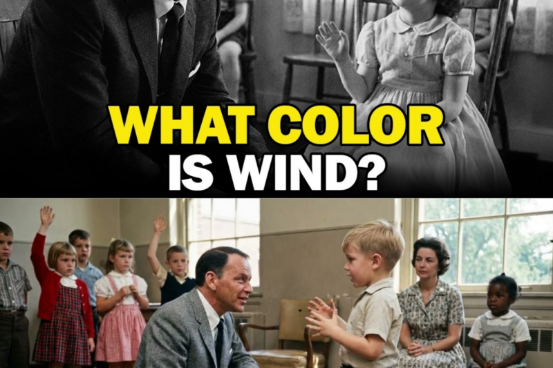 Little Blind Girl Asked Sinatra “What Colour Is the Wind?” — His Silence Said EVERYTHING 