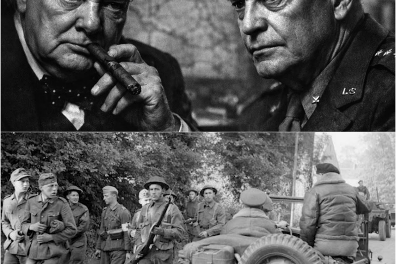 What did Winston Churchill say when Dwight D. Eisenhower refused to support Montgomery’s plan?