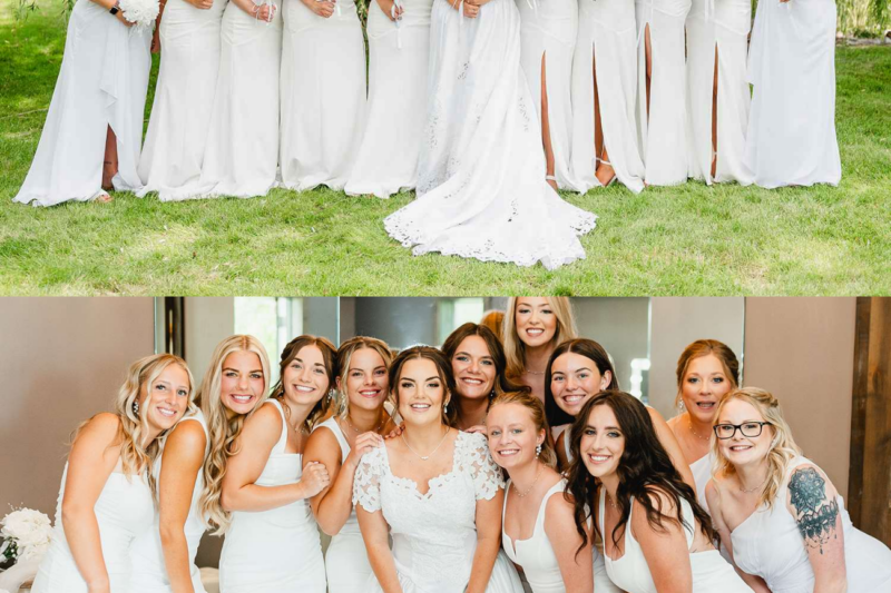 Wedding Guests Left ‘Shocked’ When Entire Bridal Party Wears Taboo Color to Walk Down the Aisle (Exclusive)