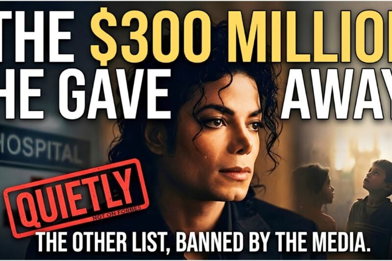 Michael Jackson Gave Away $300 Million While He Was Alive — Nobody Talked About It