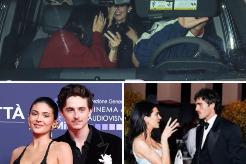 Kendall and Kylie Jenner Spotted on a Cryptic Double Date with Two Heavily Disguised Boyfriends!
