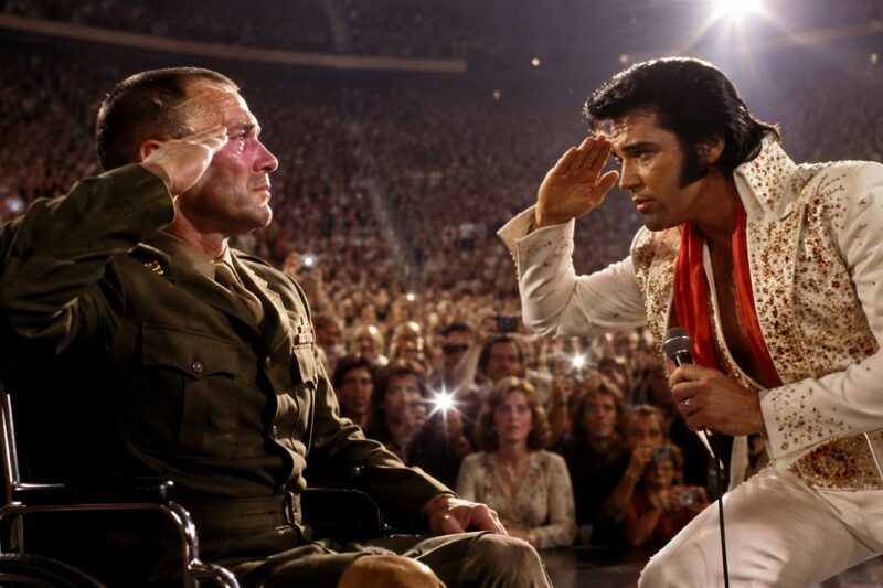 HE SALUTED ELVIS… AND THE ENTIRE ARENA FELL SILENT