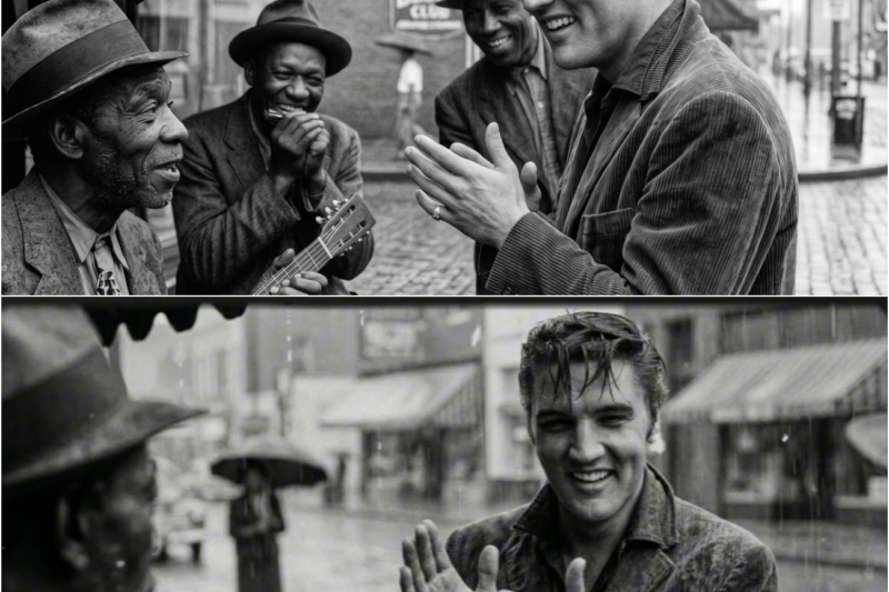 Street Band Was Playing in the Rain — Elvis Stopped and STOOD With Them Until They Finished