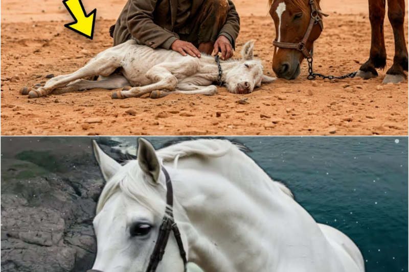RICH MAN ABANDONS CHAINED COLT IN THE DESERT, but what the BEGGAR DOES NEXT…
