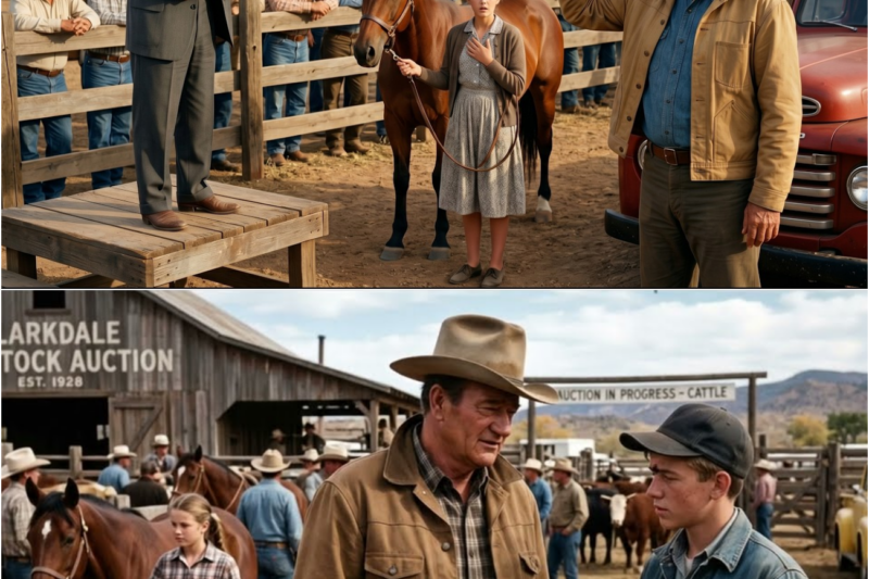 John Wayne Saw A Girl Give Up Her Dead Father’s Horse To Save Her Mother — Then He Raised His Hand