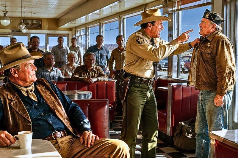 John Wayne Watched a Sheriff Throw a Veteran Out of a Diner on Route 66 — Seconds Later, Everyone Fr