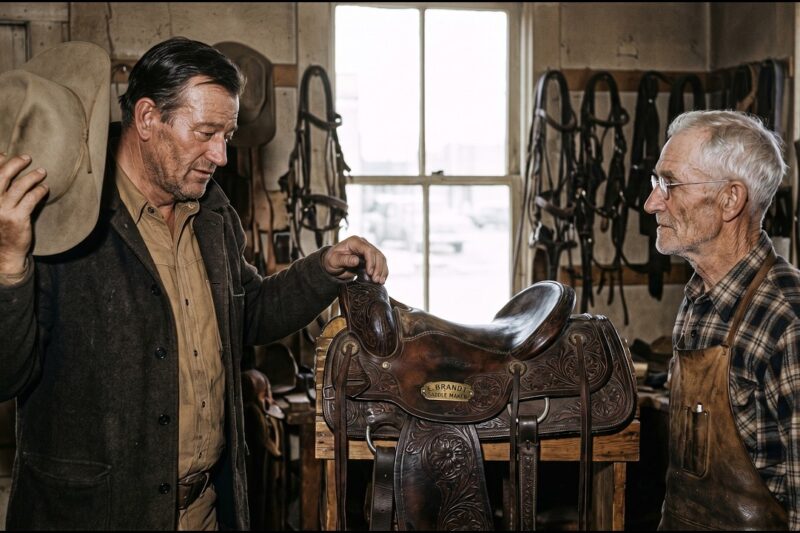 John Wayne Walked Into A Dying Saddle Shop In Wyoming 1958 — Then He Saw The Saddle On The Shelf