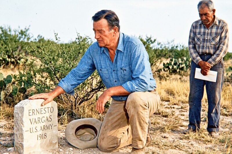 John Wayne Stopped At A Cemetery In Texas 1959 — Then He Read The Name On The Stone