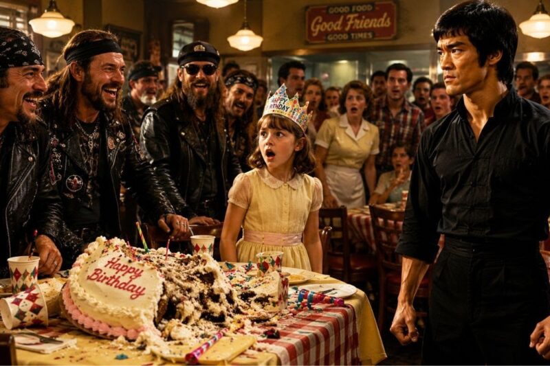 Six Ruthless Bikers Ruined A Little Girl’s Birthday Party… Then Bruce Lee Ended It In 9 Seconds