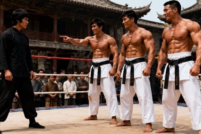 They Called Kung Fu “Dancing” Until Bruce Lee Entered the Ring Against 3 Karate Giants