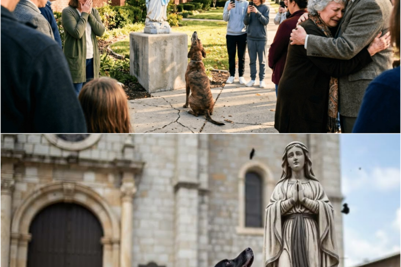Dog Cried in Front of the Virgin Mary Statue for 5 Days – The Reason SHOCKED the Entire Neighborhood