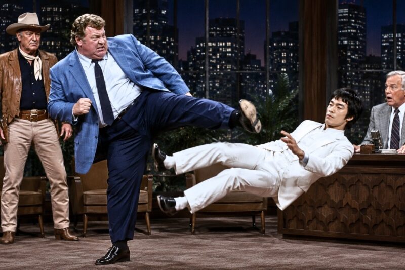 John Wayne’s 350 lb Bodyguard Kicked Bruce Lee in Front of Millions — 7 Seconds Later, Nobody Could