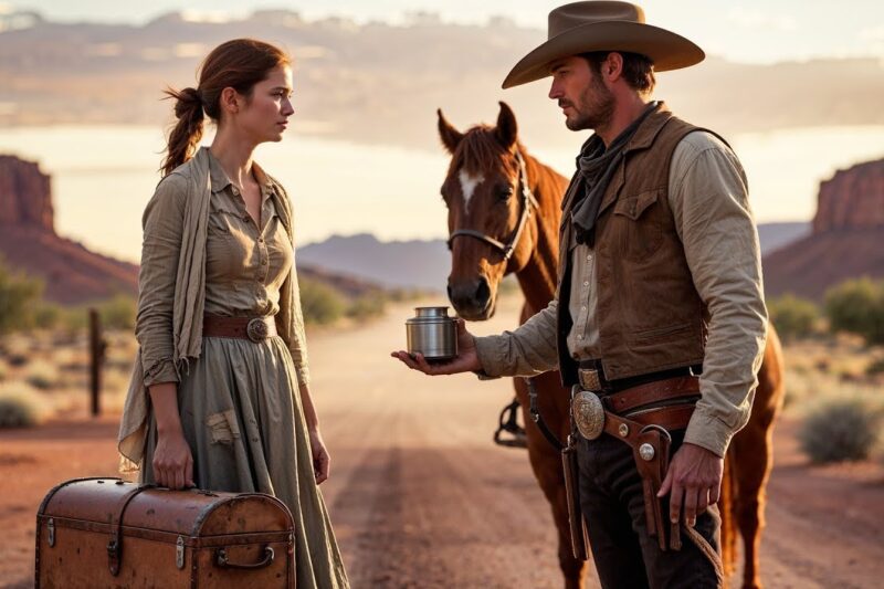 Widow Whispered She Was Lost, The Cowboy Said, “Then Follow Me Home”