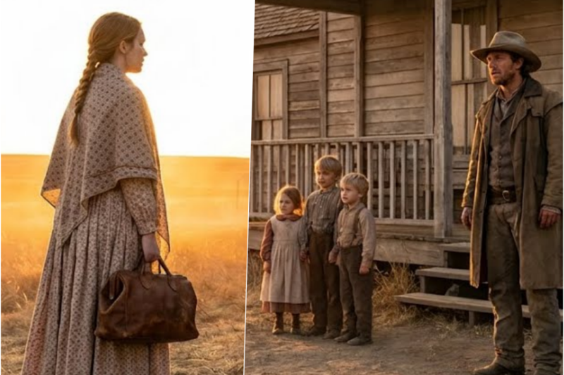 “They Sent Her to a Widowed Cowboy With 3 Children — But Her First Week Shocked the Entire Valley”