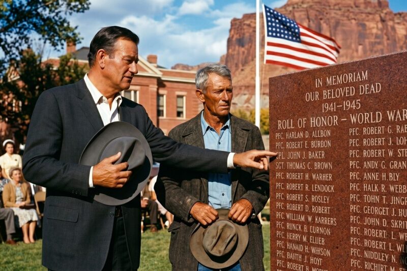John Wayne Read Every Name On A 1961 War Memorial — Then He Cleared The One They Called A Coward