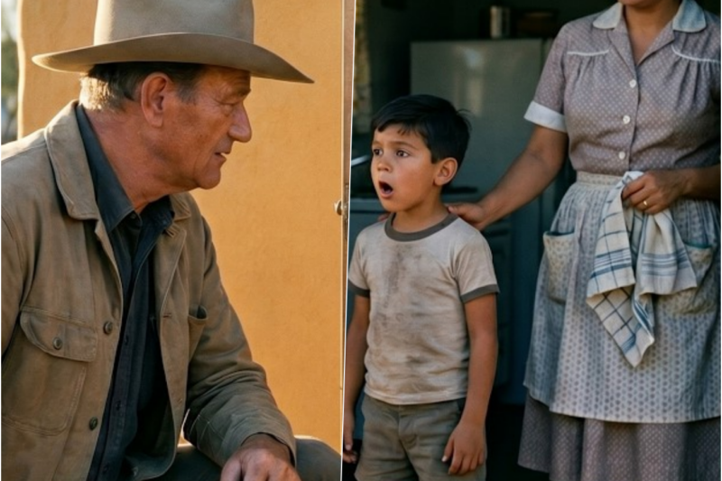 John Wayne Heard a Boy Say He’d Never See a Real Cowboy — He Knocked on the Door Himself