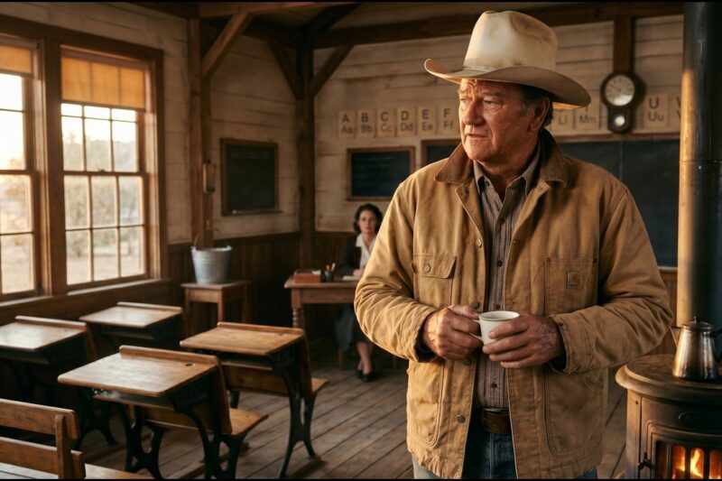 John Wayne Walked Into A One-Room Schoolhouse In Montana 1957 — Then He Saved It