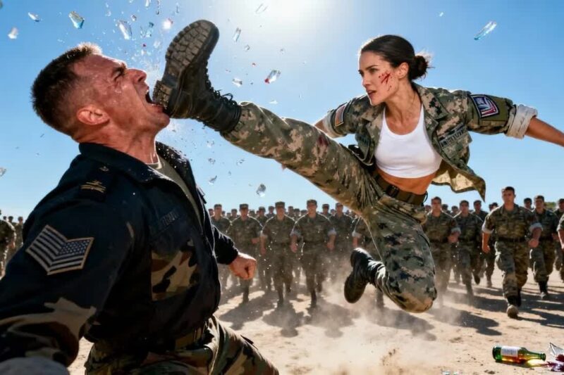 “I’m A Team SEAL” The Sergeant Tried To Kick Her — Then She Broke His Leg In Front Of 500 Soldie