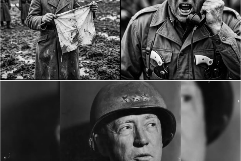 German Officers Raised a White Flag… Patton Ordered His Men to Fire
