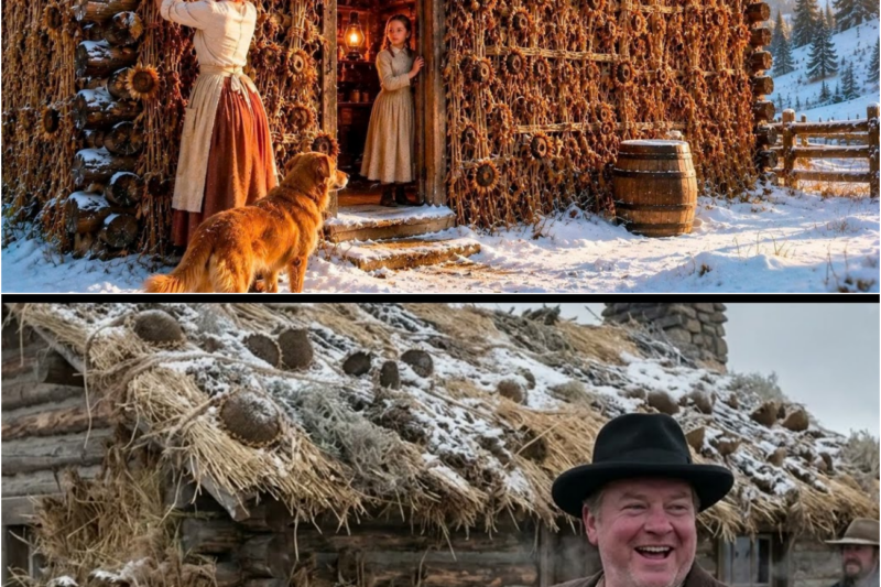 They Thought the Widow Planted Sunflowers Against Her Cabin for Decoration — Until the Blizzard Came