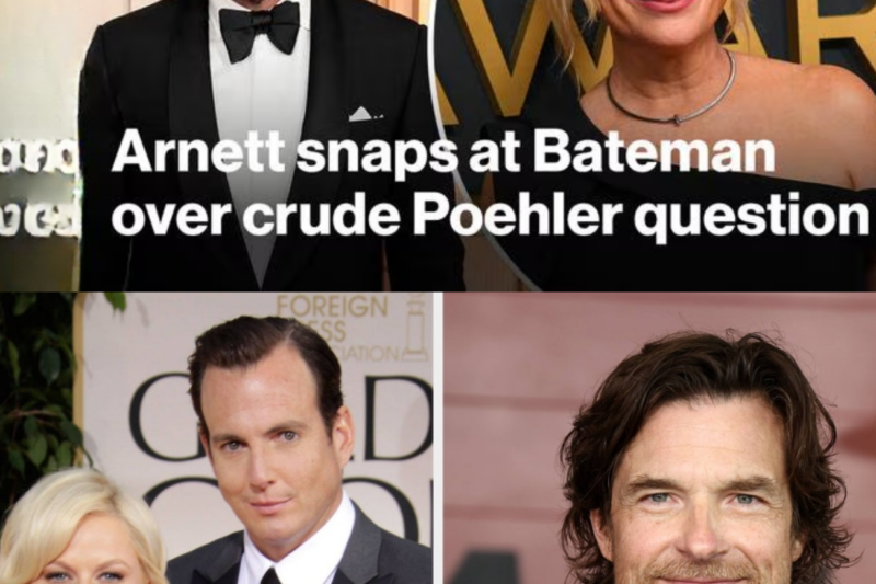 “Are You Looking for Clicks?”: Will Arnett Playfully Shuts Down Jason Bateman’s Unexpected Question About Ex Wife Amy Poehler, Sparking a He4ted Online Deb4te