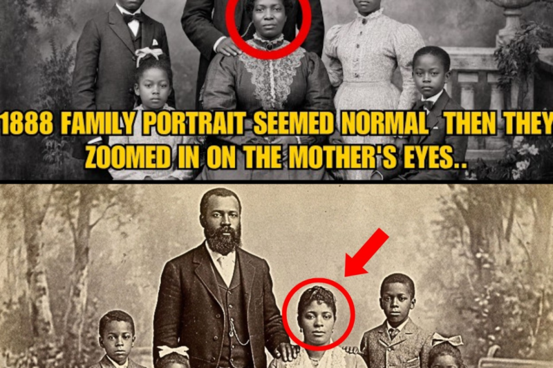 It was just a family portrait from 1888 — until you zoomed in on the mother’s eyes 