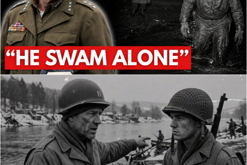 He Swam Across the Rhine Alone at Night — Patton Was on the Bank When He Got Back