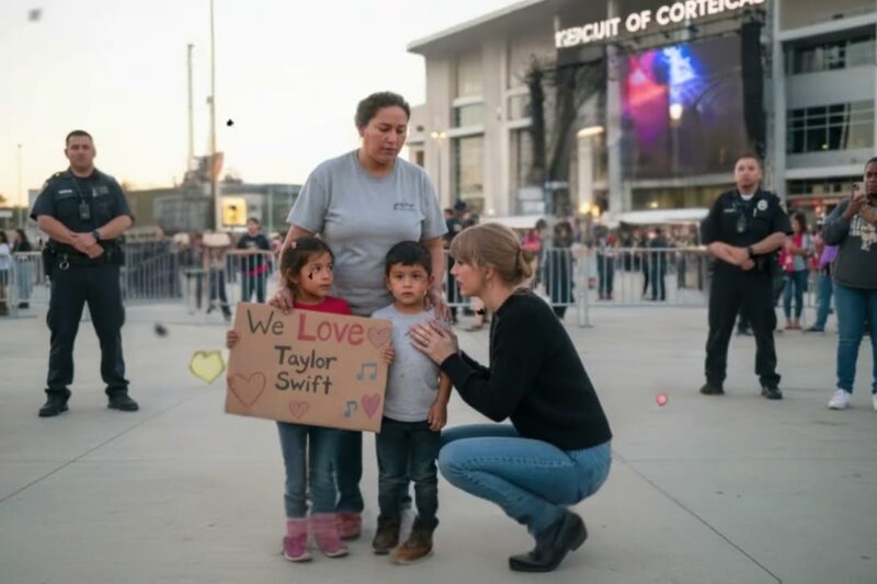 “Taylor Swift Sees Homeless Family at Concert Entrance — What She Did Next Made Security Guards CRY”