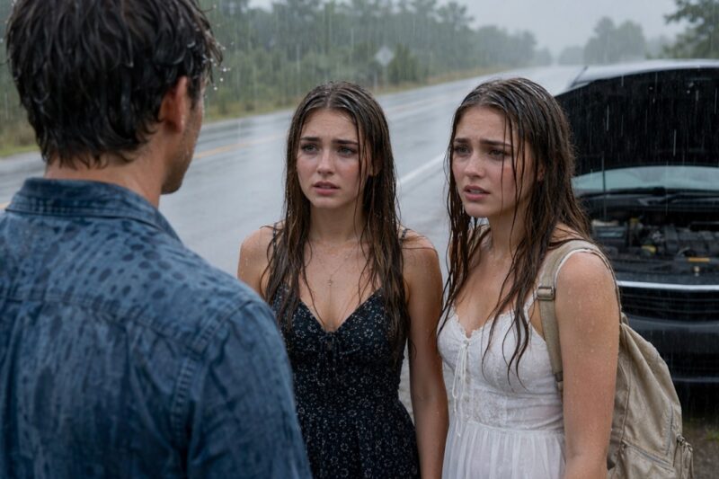 I Fixed Two Girls’ Car In The Rain… And They Said, “We Want To See You Again”