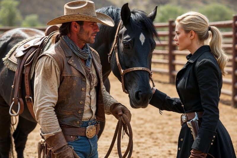 “If You’re a Real Cowboy, Prove It on My Stallion!” Says the Widow—25 Men Failed, Lonely Cowboy Won
