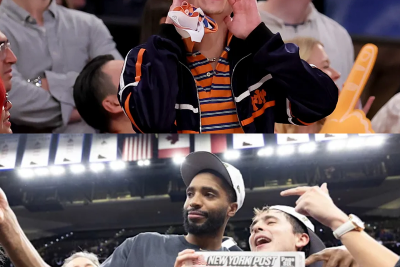 Timothée Chalamet Leads Star Studded Celebration as Knicks End 53 Year Championship Drought
