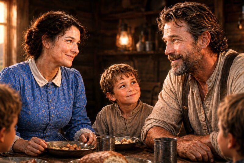 She Invited the Rancher to Supper—Then He Saved Her Orphans