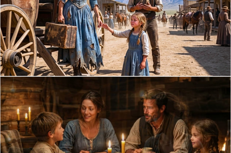 Mail-Order Bride Arrived in Rags — The Rancher’s Daughter Whispered, “Please Be Our Mama”