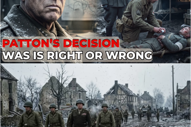 He executed the nurse who had saved his soldiers’ lives, and Patton’s actions…