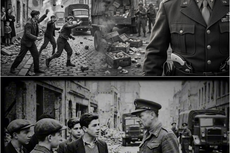 German Youths Attacked U.S. Convoys With Stones — Patton’s Response Shocked Everyone