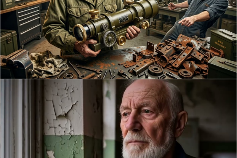 “It’s Just Scrap Metal” — The Old Veteran Rebuilt It Into a Working 1944 Mortar Sight