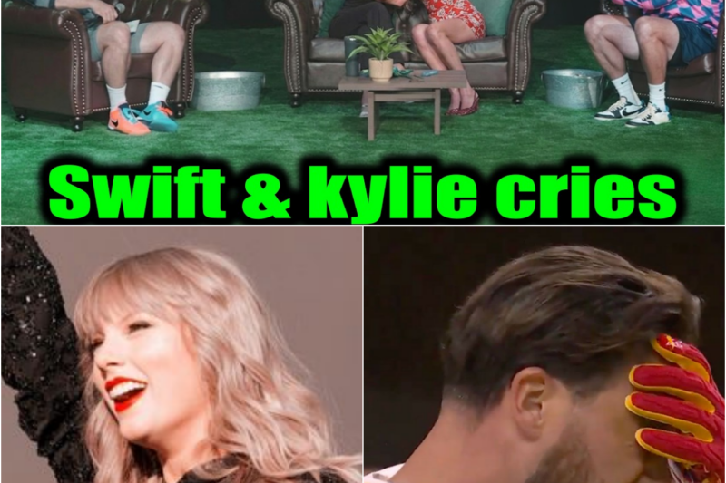 A Vulnerable Giant: Travis Kelce Brought to Tears as Taylor Swift and Kylie Kelce Reveal the True Meaning of Marriage