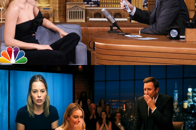 Jimmy Fallon Stu.nned When Margot Robbie Sees a Message from Her 17 Year Old Self