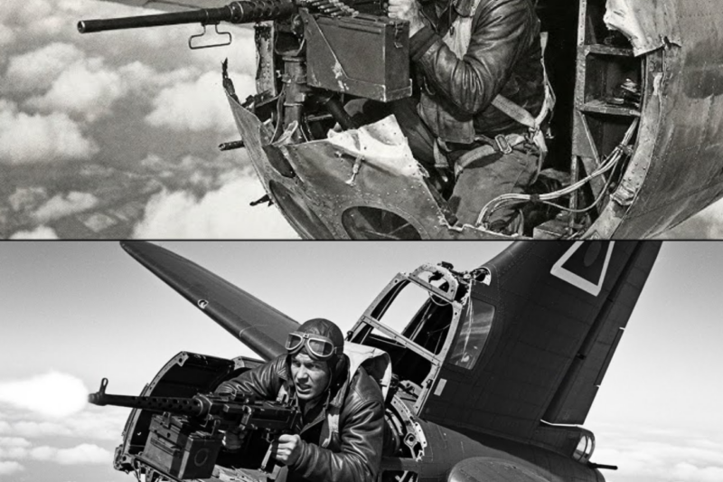 When Germans C.ut His B 17 in Half at 24,000 Feet — He Kept Sh00ting All the Way Down