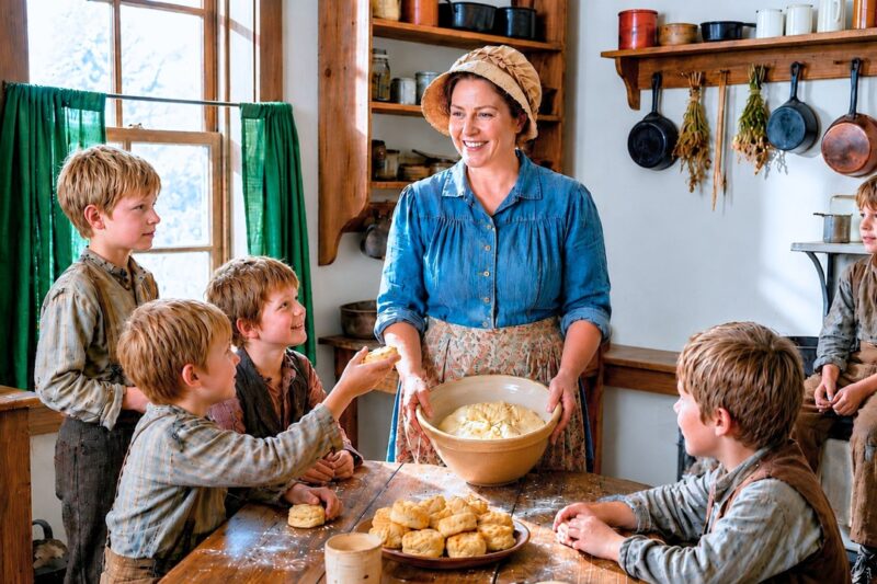She Arrived to Cook for One Winter — His 5 Motherless Sons Hid Her Boots So She’d Stay
