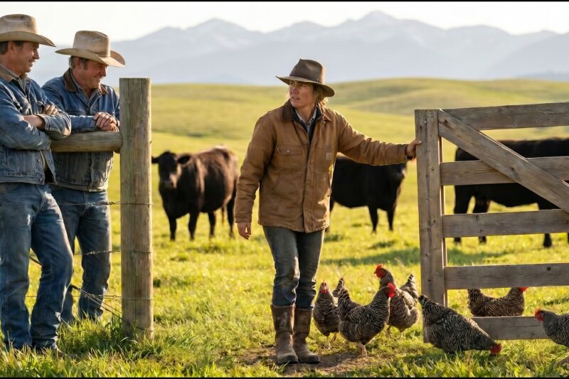 Everyone Laughed When She Put Chickens with Cows — 10 Years Later, Farmers Copied Her